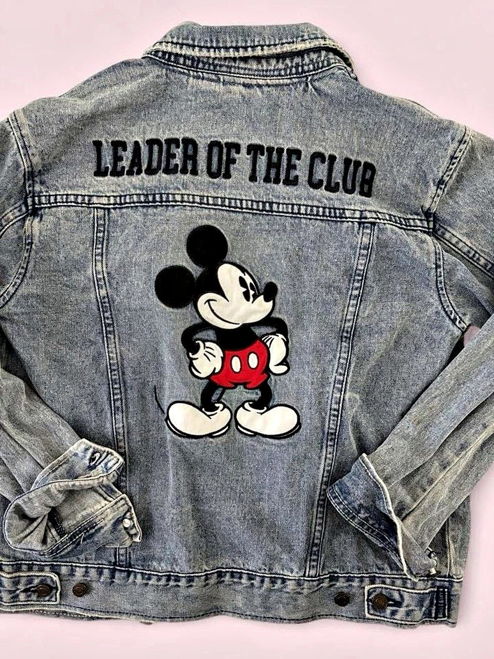 Disney Mickey Mouse Leader of the Club Denim Jacket Blue XL